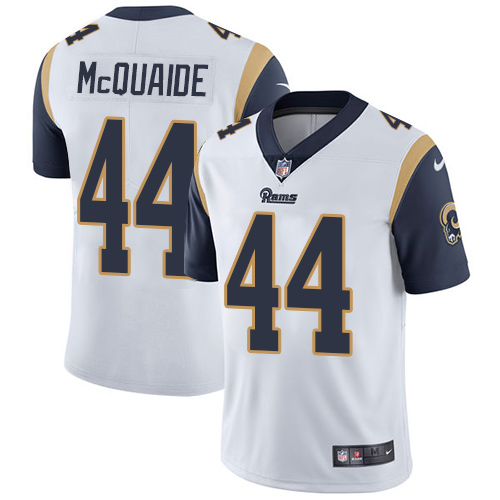 Nike Rams #44 Jacob McQuaide White Men's Stitched NFL Vapor Untouchable Limited Jersey - Click Image to Close